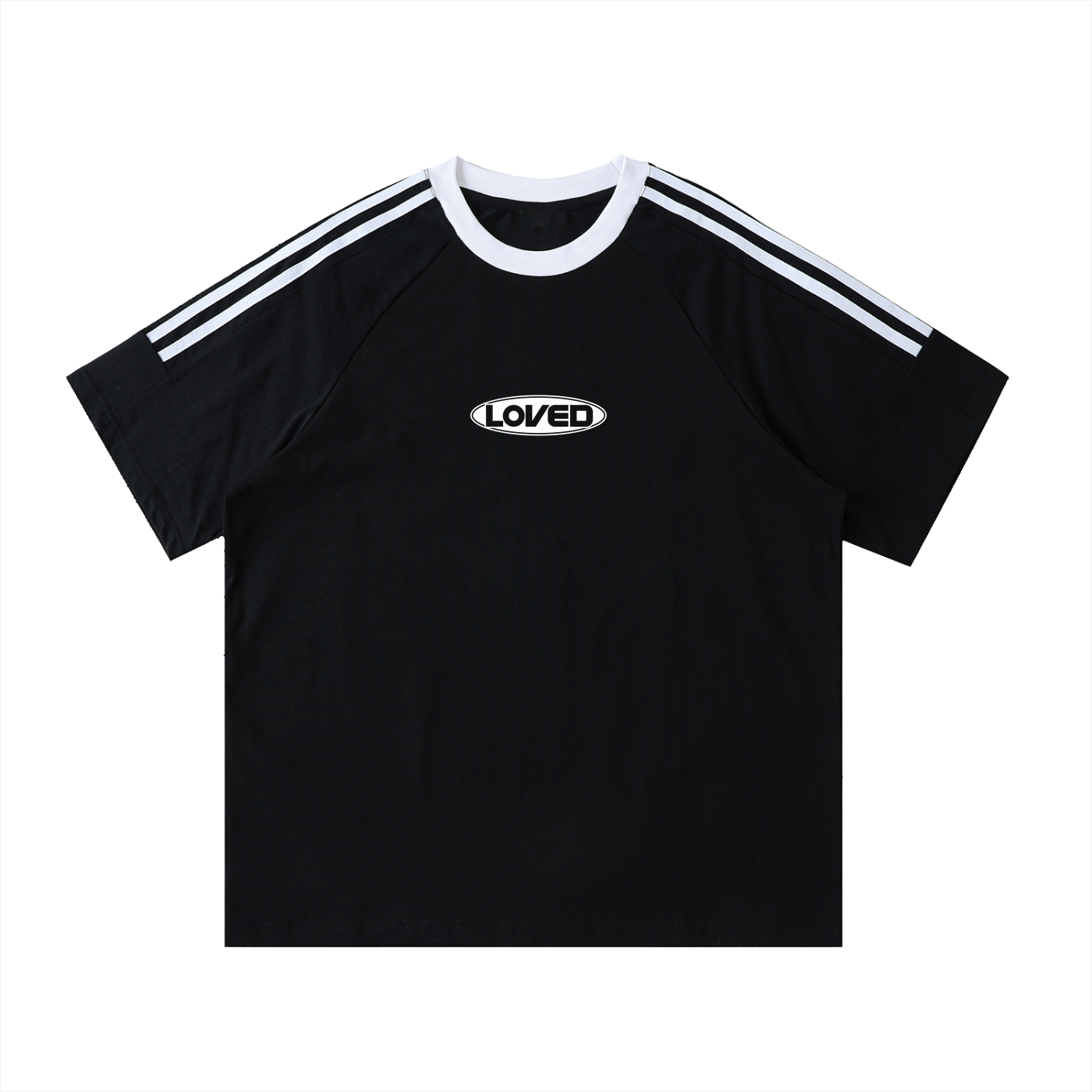 Loved Performance Contrast Tape Cotton Tee
