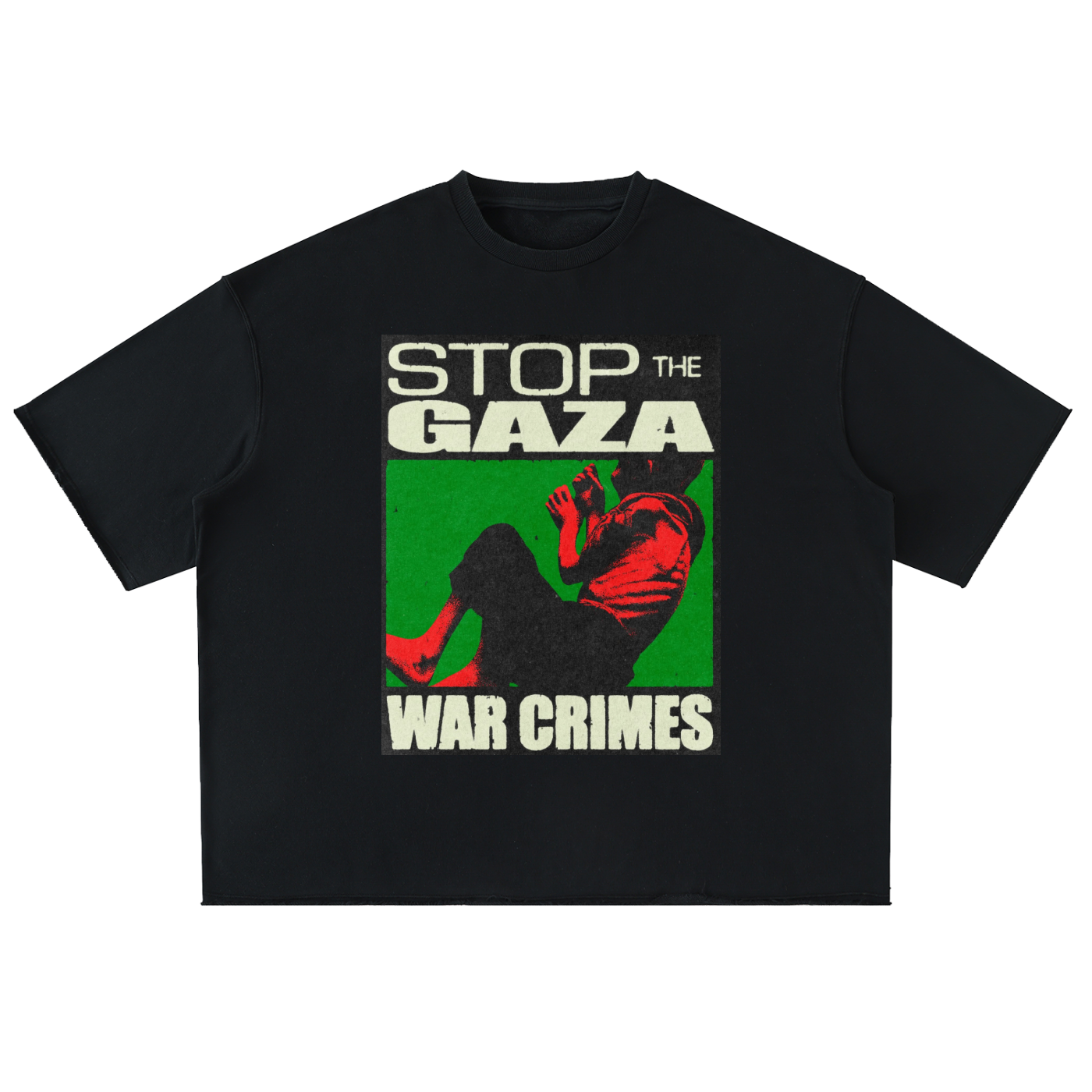 For Gaza Oversized Half Sleeve Tee