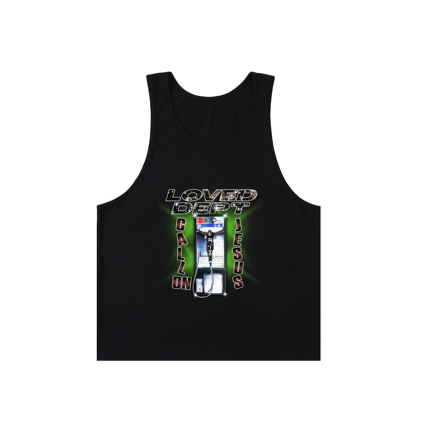 Call On Jesus Oversized Gym Tank
