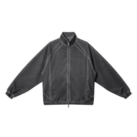 Loved Vintage Wash Full Zip Mesh Jacket