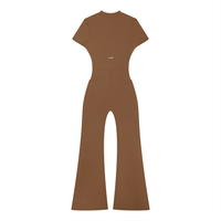 Loved Flared Quarter-Zip Jumpsuit