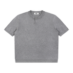 Loved Cotton Knit Short Sleeve Henley