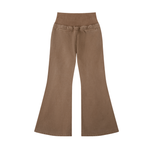 ‘logo-less’ Vintage Washed Flared Fleece Pants