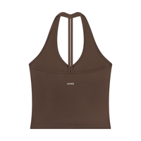Loved Halter V-Neck Yoga Tank Top