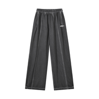 Loved Vintage Wash Wide Leg Mesh Sweatpants