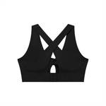 Loved Twist Front V-Neck Sports Bra