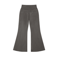 ‘logo-less’ Vintage Washed Flared Fleece Pants