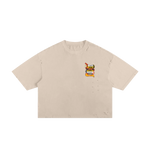 ‘Crush The Serpent’ Frayed Boxy Tee