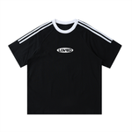 ‘Loved’ Performance Contrast Tape Cotton Tee