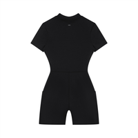 Loved Quarter-Zip Short Sleeve Romper