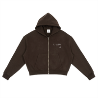 ‘abstract’ Loved Zip-Up Boxy Hoodie