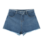 Loved Vintage Wash High Rise Denim Shorts
