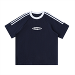 ‘Loved’ Performance Contrast Tape Cotton Tee