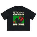 ‘For Gaza’ Oversized Half Sleeve Tee