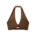 Loved Pleated Halter Sports Bra