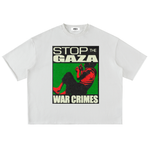 ‘For Gaza’ Oversized Half Sleeve Tee