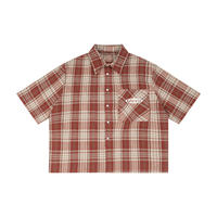 Loved Plaid Boxy Short Sleeve Shirt