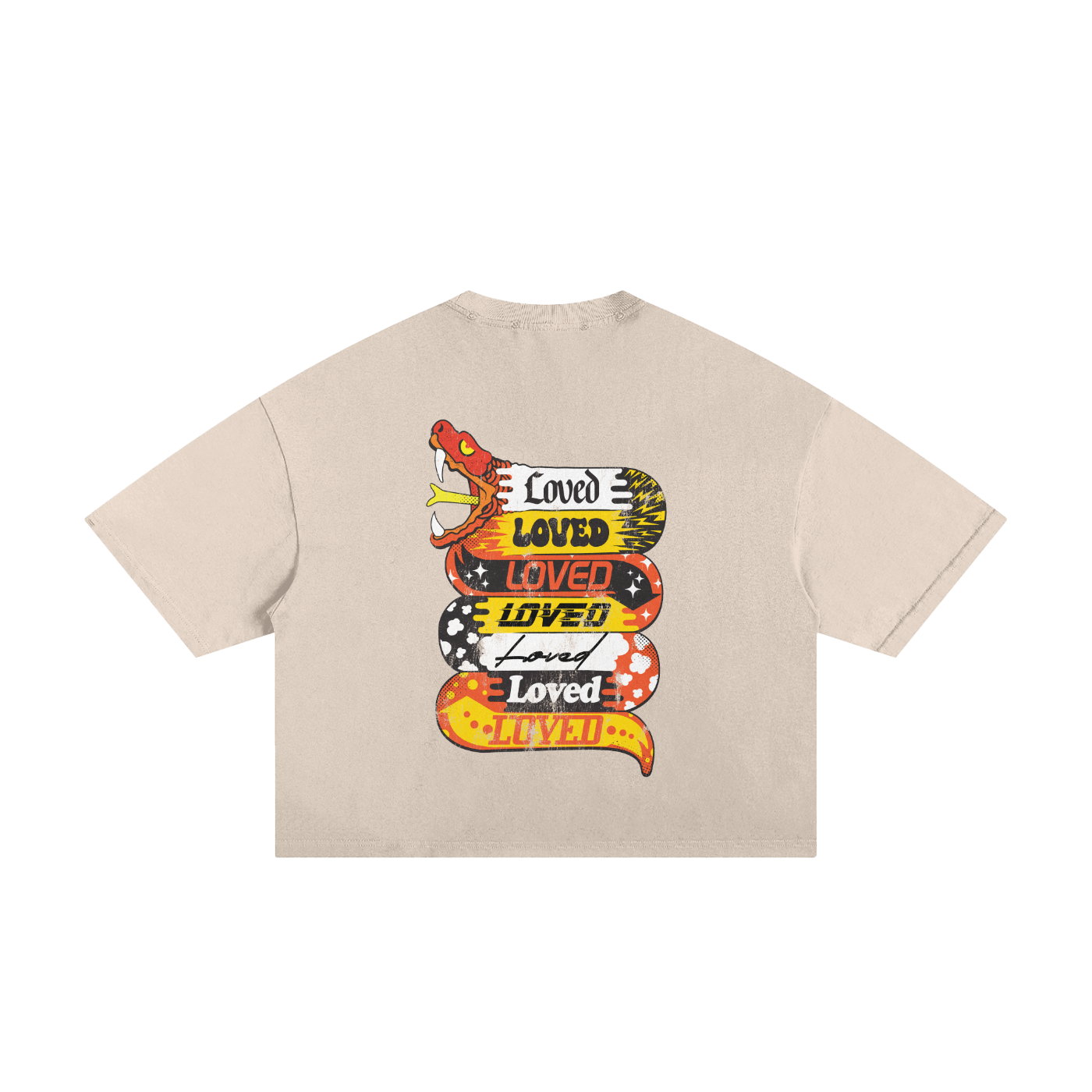 Crush The Serpent Frayed Boxy Tee