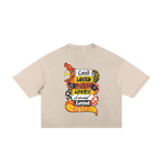 ‘Crush The Serpent’ Frayed Boxy Tee