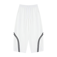 ‘logo-less’ Wide Leg Piping Sweatpants