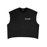 ‘Loved’ Boxy Fleece Tank