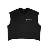‘Loved’ Boxy Fleece Tank