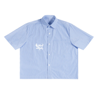 ‘Branded’ Stripe Boxy Shirt