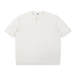 Loved Cotton Knit Short Sleeve Henley