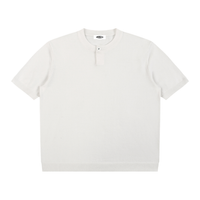 Loved Cotton Knit Short Sleeve Henley