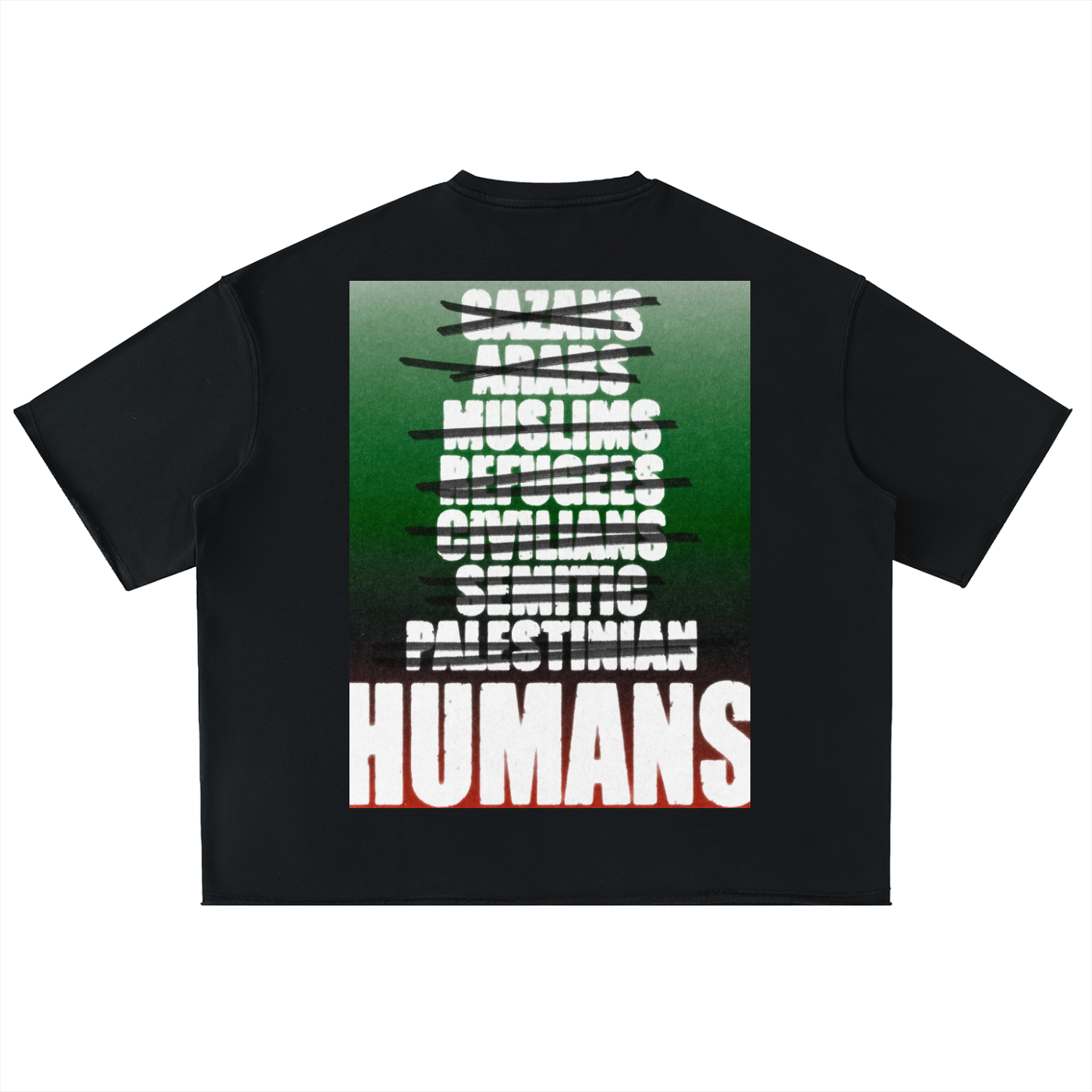 For Gaza Oversized Half Sleeve Tee