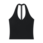 Loved Halter V-Neck Yoga Tank Top