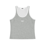 Loved Color Block Cropped Tank Top
