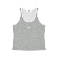 Loved Color Block Cropped Tank Top