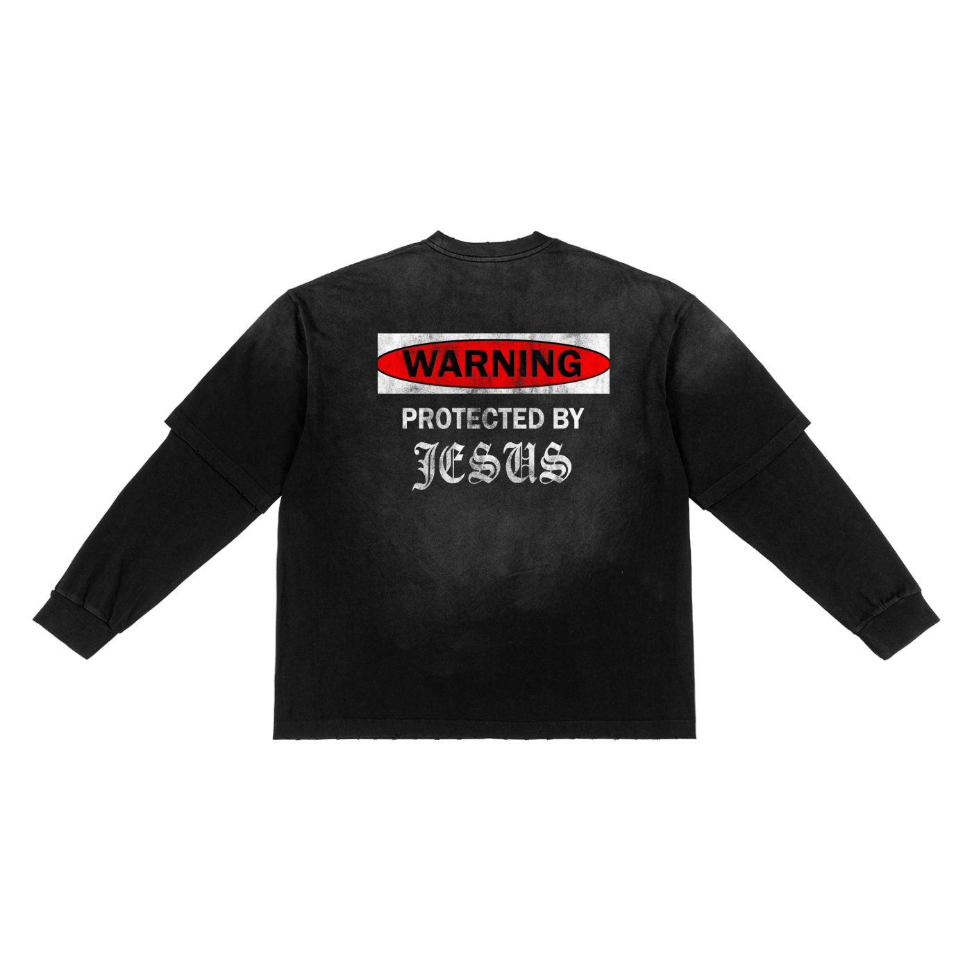 Protected By Jesus Faux Two-Piece T-Shirt