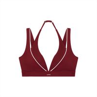 Loved Halter Neck Seamed Sports Bra