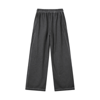 Loved Vintage Wash Wide Leg Mesh Sweatpants