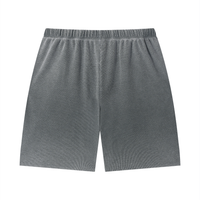 Loved Sunfade Waffle Raw Hem Shorts