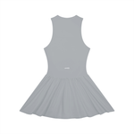 Loved Ruched Sleeveless Full-Zip Dress