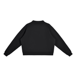 ‘Heart’ Logo Mock-Neck Crew Sweatshirt