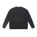 ‘Heart’ Logo Hand-Frayed Sweater