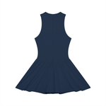 Loved Ruched Sleeveless Full-Zip Dress