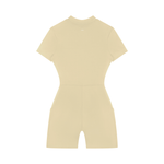 Loved Quarter-Zip Short Sleeve Romper