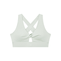 Loved Twist Front V-Neck Sports Bra