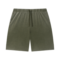 Loved Sunfade Waffle Raw Hem Shorts