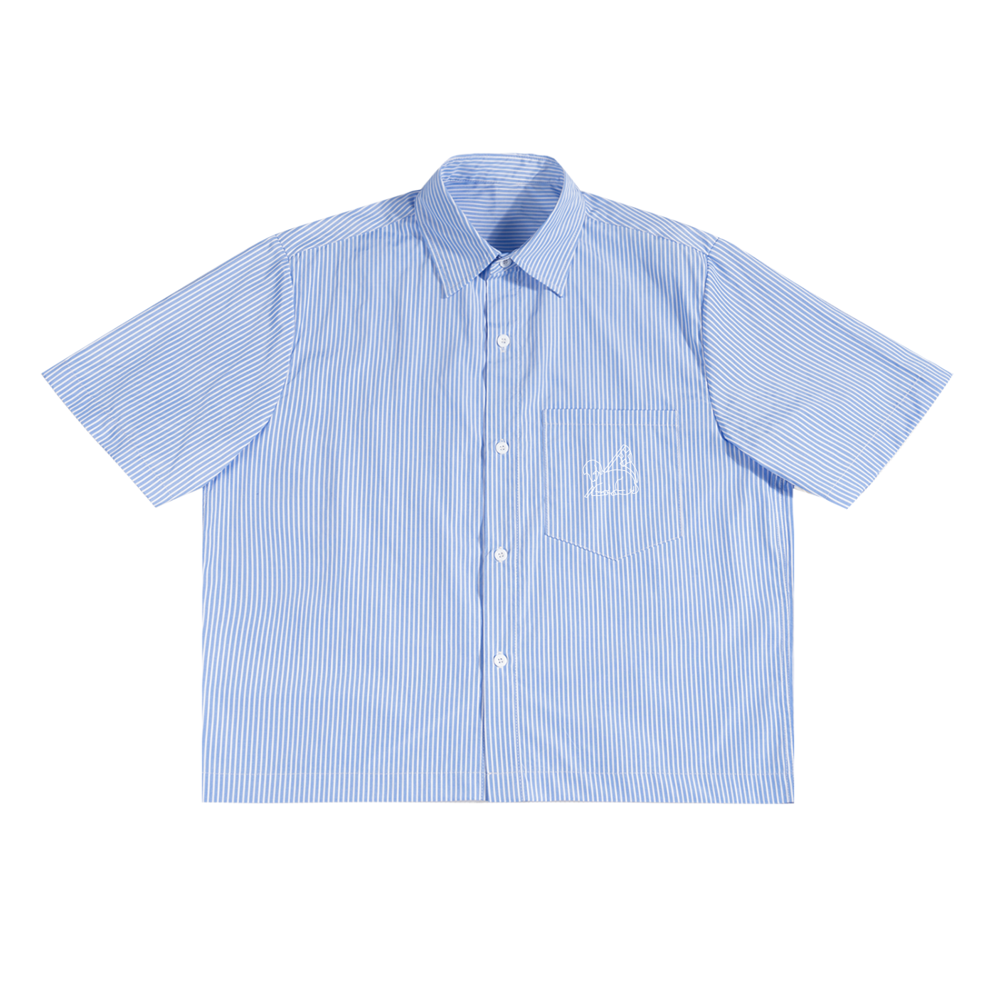 Lamb of God Striped Boxy Shirt