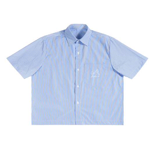Lamb of God Striped Boxy Shirt