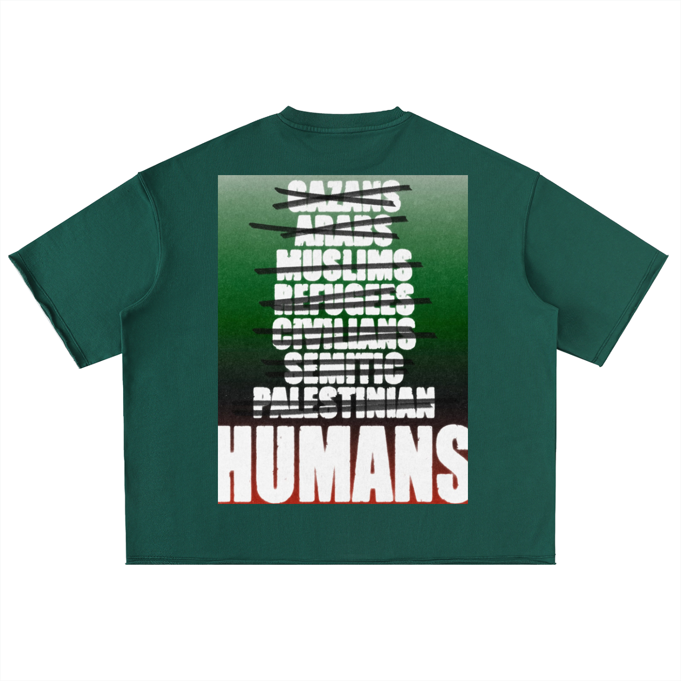 For Gaza Oversized Half Sleeve Tee