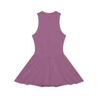 Loved Ruched Sleeveless Full-Zip Dress