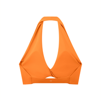 Loved Pleated Halter Sports Bra