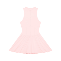 Loved Ruched Sleeveless Full-Zip Dress